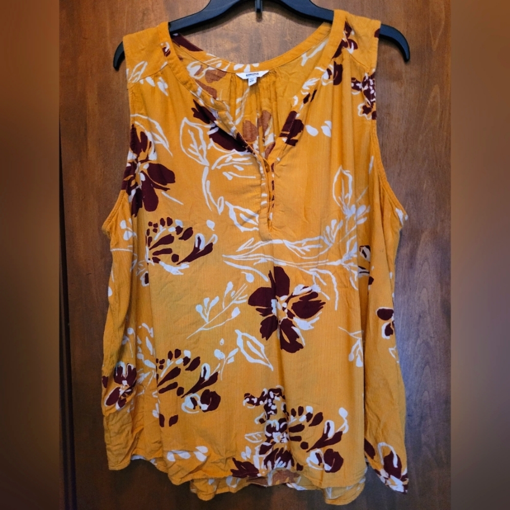 NWOT Sonoma Womens Floral Blouse, Size XXL
